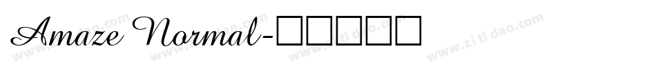 Amaze Normal字体转换